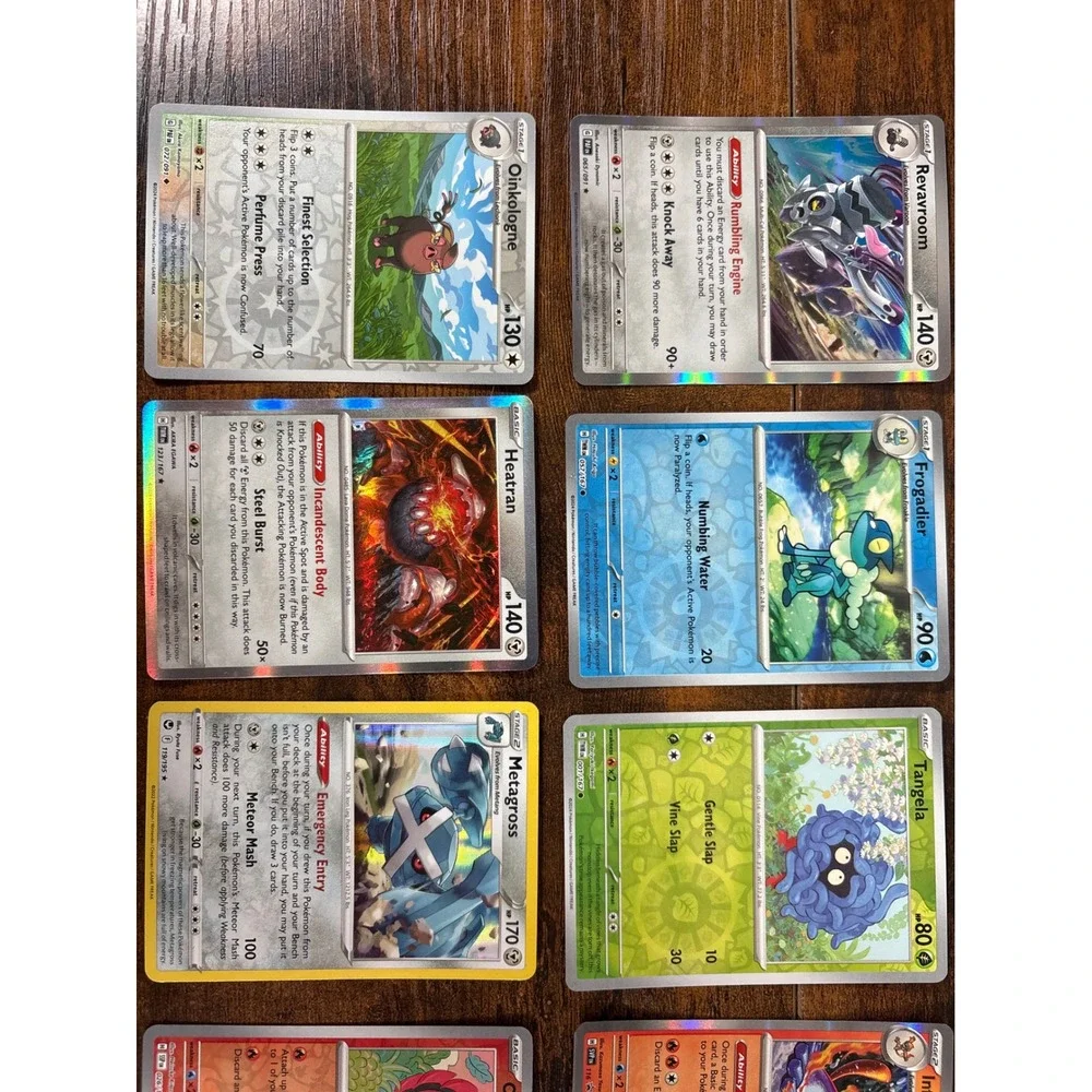 Pokemon TCG Card Lot 20ct Holo Reverse Holo IR Metagross Infernape Glimmora ex